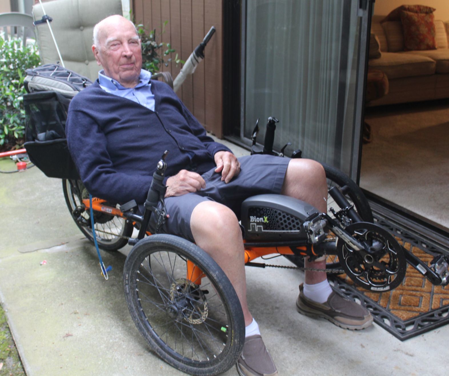 Jack Welch on bike